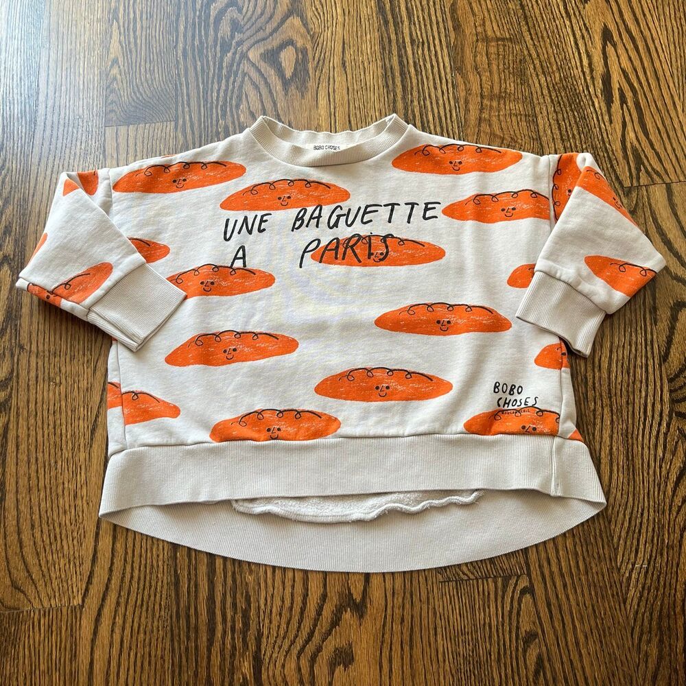 Bobo Choses Une Baguette a Paris Sweatshirt (4-5Y)